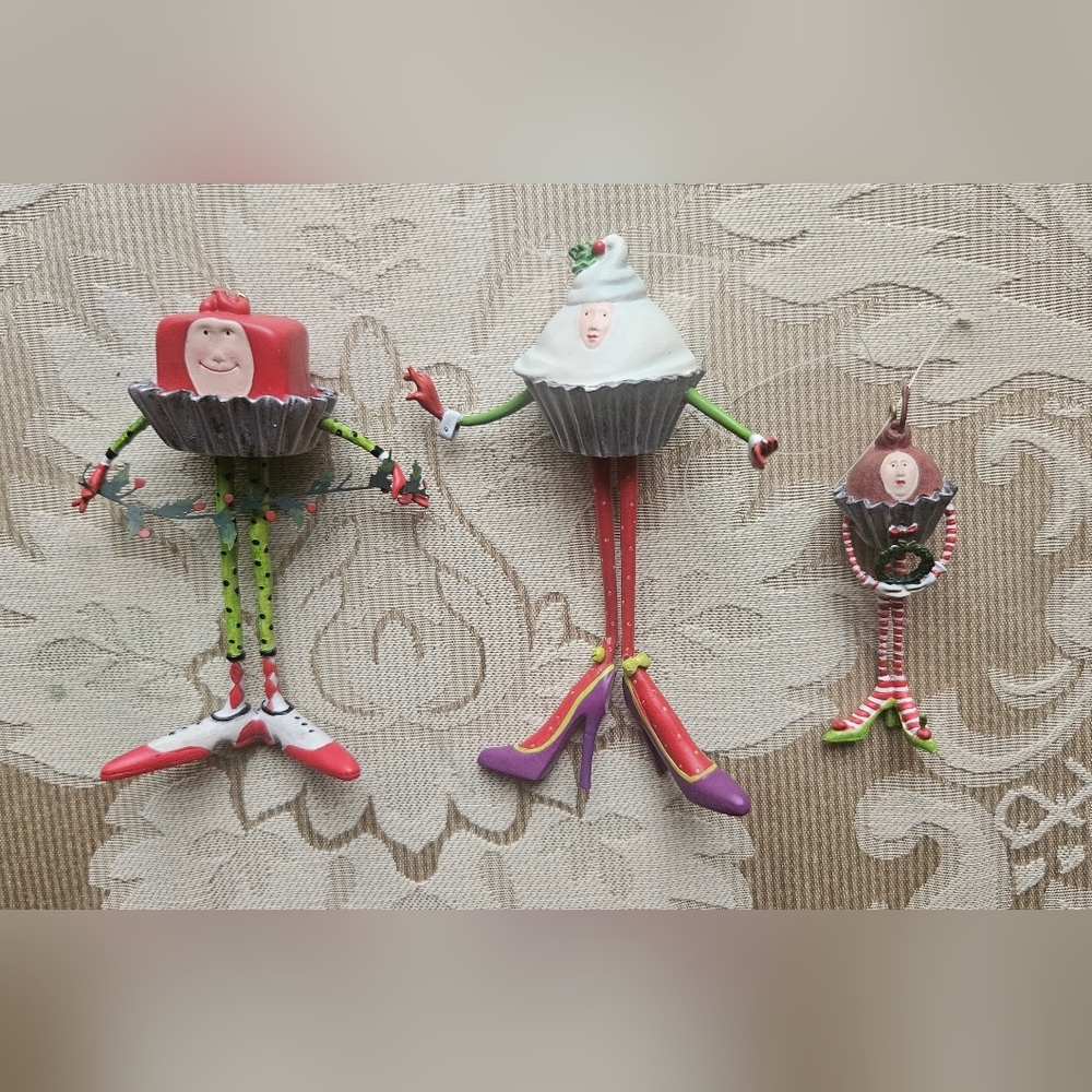 Chritmas Krinkles 3 Truffle Ornaments inspired by artist Patience Brewster.